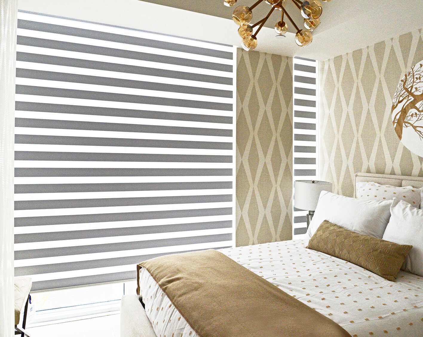 Zebra Roller Shades made in Toronto